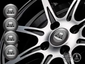 Emblema Ruota Stile Badge Cupola Superiori Auto